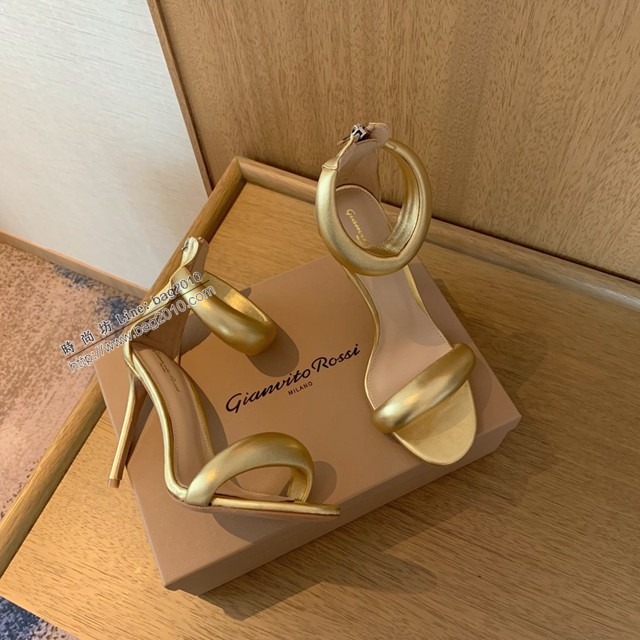 Gianvito Rossi專櫃款一字帶涼鞋 定制羊皮女士拖鞋 dx3603